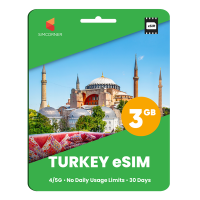 Türkiye eSIM: 3GB - 30 Days