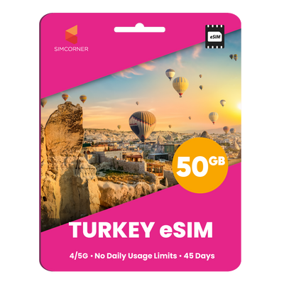 Türkiye eSIM: 50GB - 45 Days