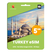 Thumbnail for Türkiye eSIM: 5GB - 30 Days - SimCorner