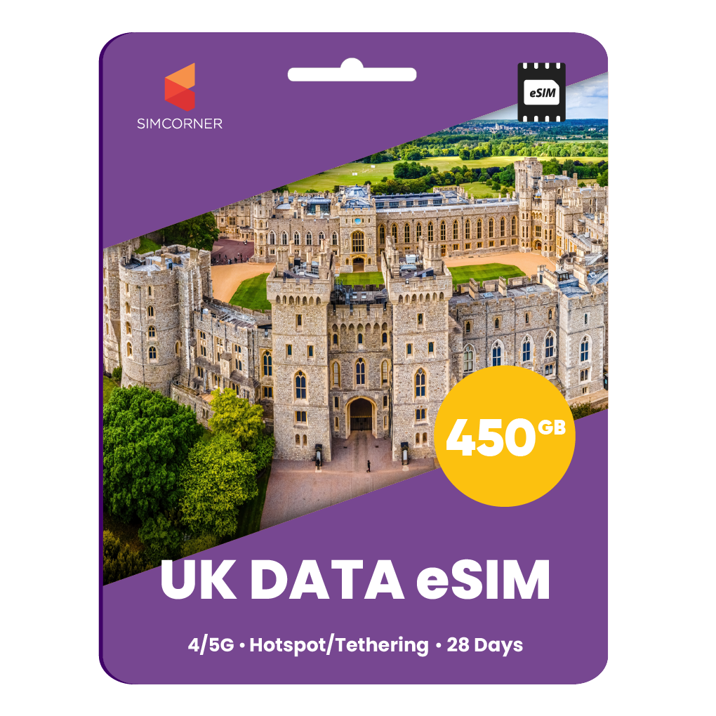 [eSIM] UK eSim Card (450GB)