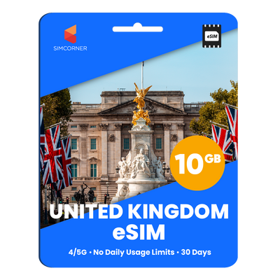 United Kingdom eSIM: 10GB - 30 Days