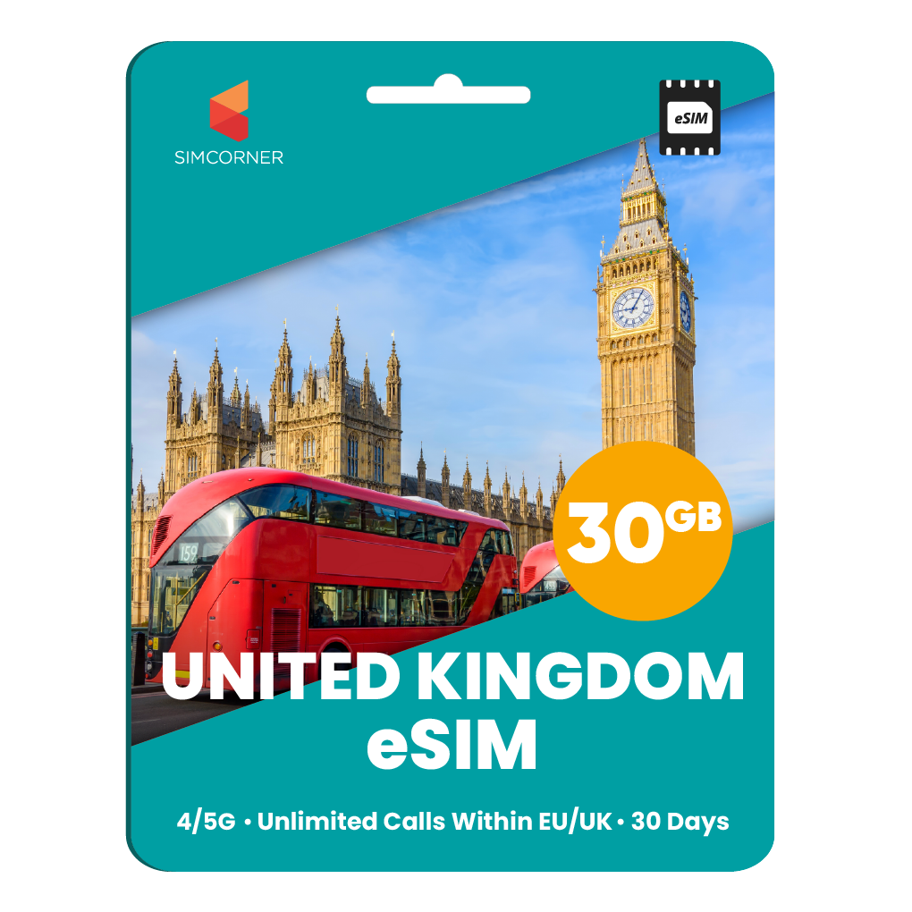 [eSIM] United Kingdom eSim Card (30GB)