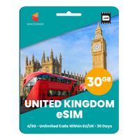 Thumbnail for [eSIM] United Kingdom eSim Card (30GB)