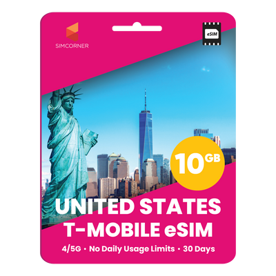 [eSIM] USA Travel SIM - 10GB (T-Mobile)