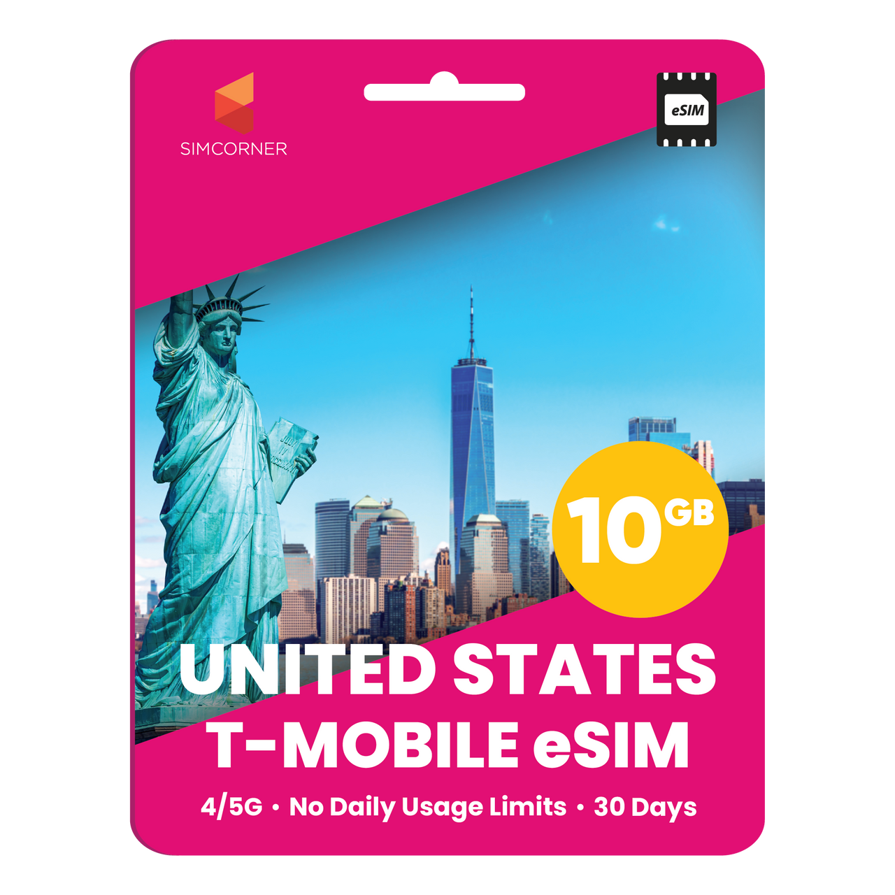 [eSIM] USA Travel SIM - 10GB (T-Mobile)