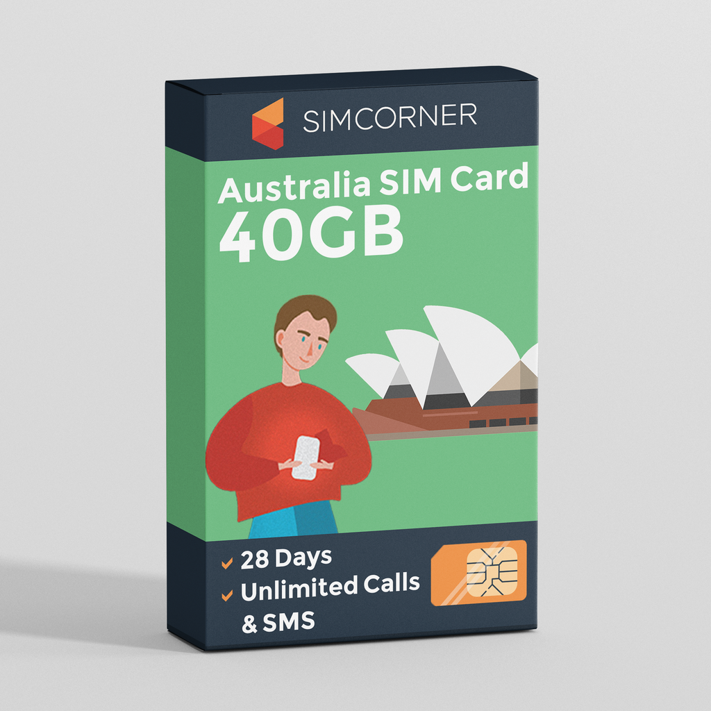 Australia Travel SIM Card (Optus) - 40GB