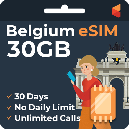 [eSIM] Belgium eSim Card (30GB)
