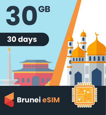 Brunei eSIM: 30GB - 30 Days