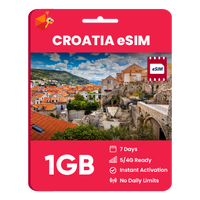 Thumbnail for Croatia eSIM: 1GB - 7 Days