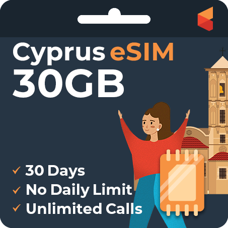 [eSIM] Cyprus eSim Card (30GB)