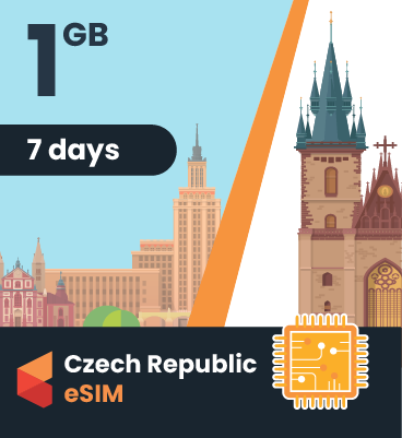 Czech Republic eSIM: 1GB - 7 Days