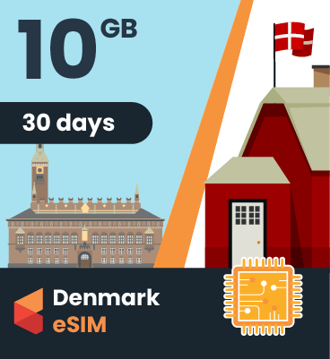 Denmark eSIM: 10GB - 30 Days