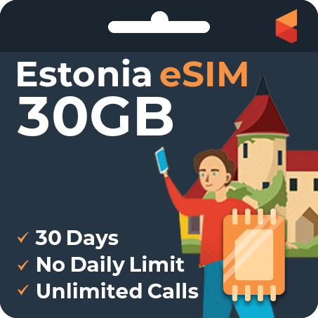 [eSIM] Estonia eSim Card (30GB)