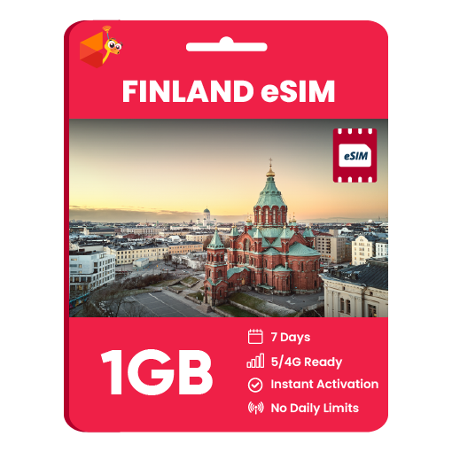 Finland eSIM: 1GB - 7 Days