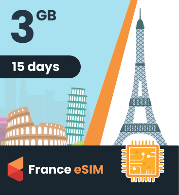 France eSIM: 3GB - 15 Days