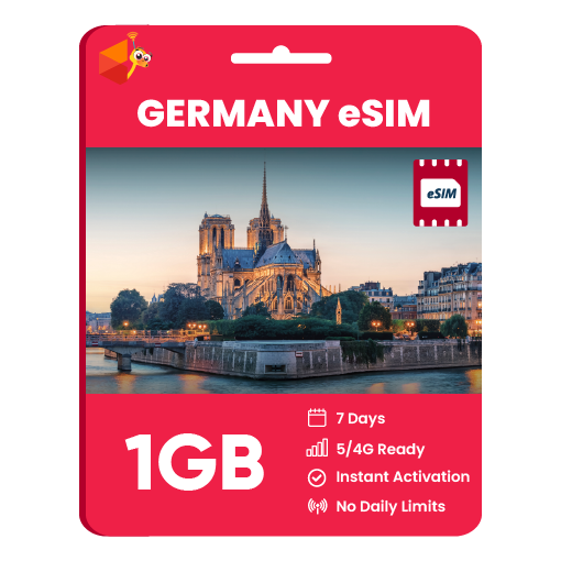 Germany eSIM: 1GB - 7 Days