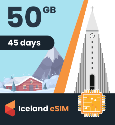 Iceland eSIM: 50GB - 45 Days