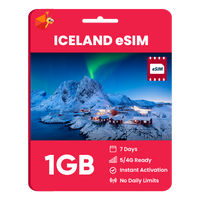 Thumbnail for Iceland eSIM: 1GB - 7 Days