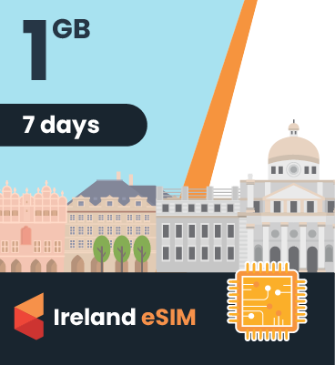 Ireland eSIM: 1GB - 7 Days