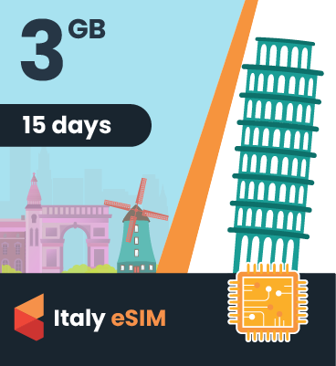 Italy eSIM: 3GB - 15 Days