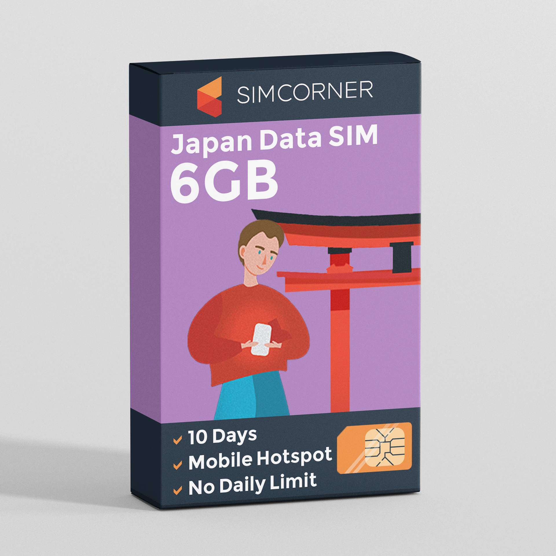 Japan Data SIM Card (10 day - 6GB)