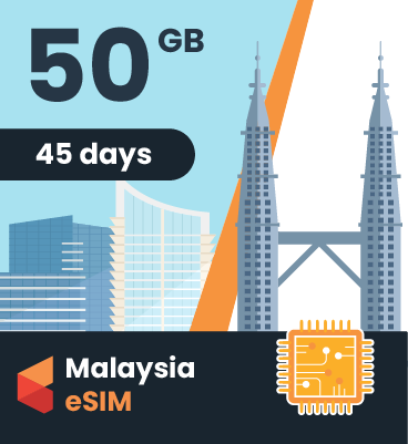 Malaysia eSIM: 50GB - 45 Days