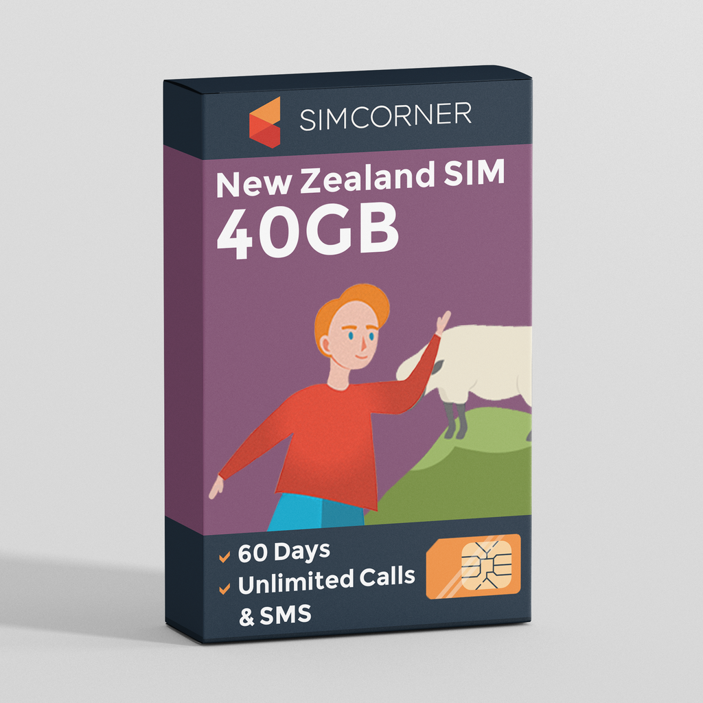New Zealand Travel Sim Card (One NZ) - 40GB