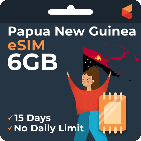 [eSIM] PapuaNewGuinea Data eSIM (6GB - 15 Days)