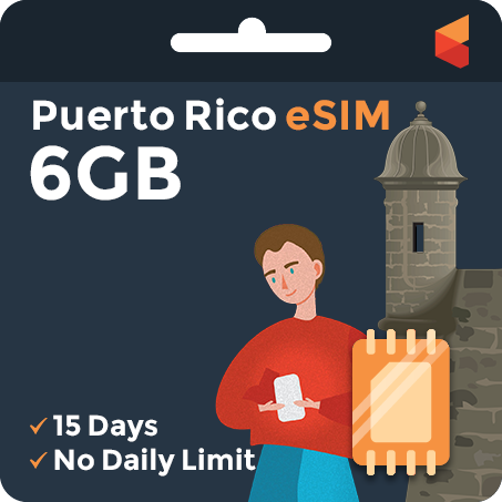 [eSIM] PuertoRico Data eSIM (6GB - 15 Days)