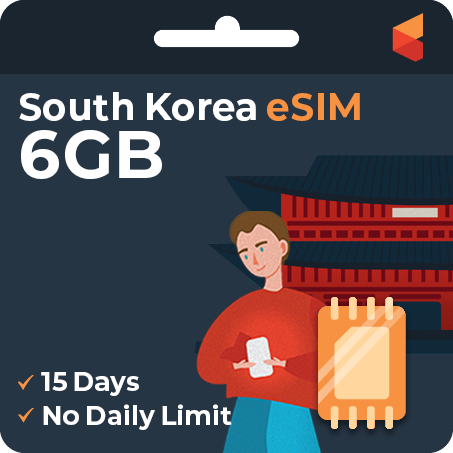[eSIM] SouthKorea Data eSIM (6GB - 15 Days)