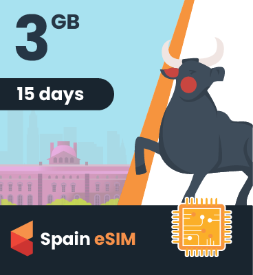 Spain eSIM: 3GB - 15 Days