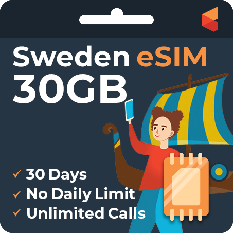 [eSIM] Sweden eSim Card (30GB)