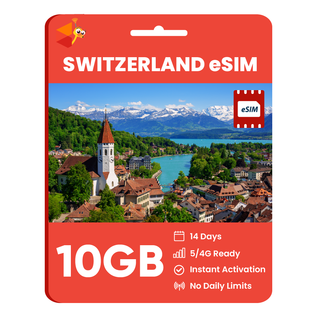 [eSIM] Switzerland Data eSIM (10GB - 14 Days)