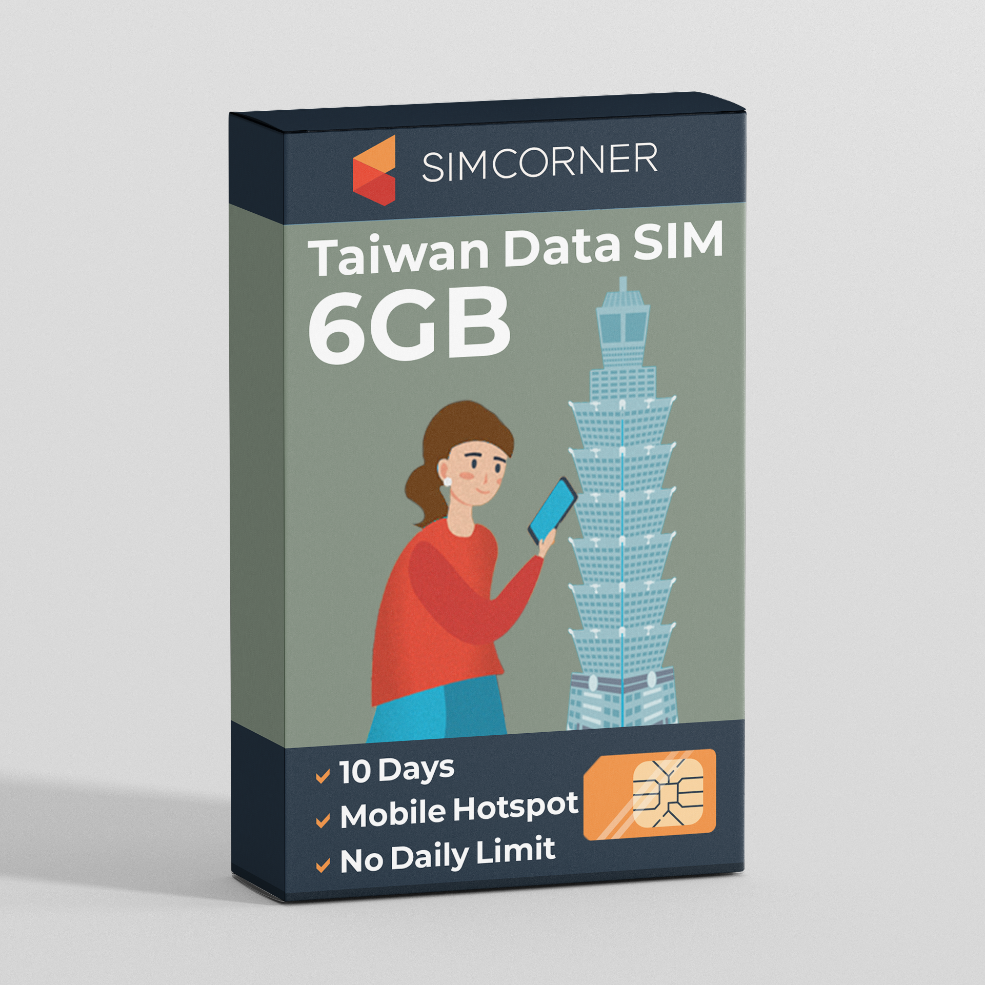 Taiwan Data SIM Card (10 day - 6GB)