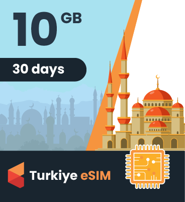 Türkiye eSIM: 10GB - 30 Days