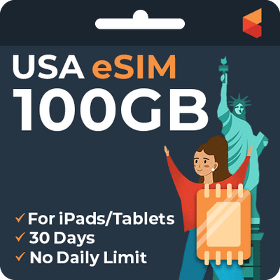 eSIM USA Data Only (iPad/Tablet)