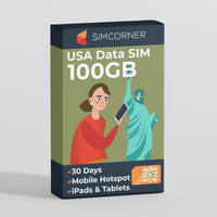 Thumbnail for USA Data Only Sim (iPad/Tablet) 100GB