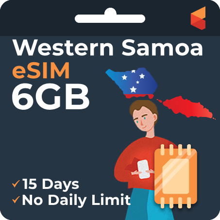 [eSIM] WesternSamoa Data eSIM (6GB - 15 Days)