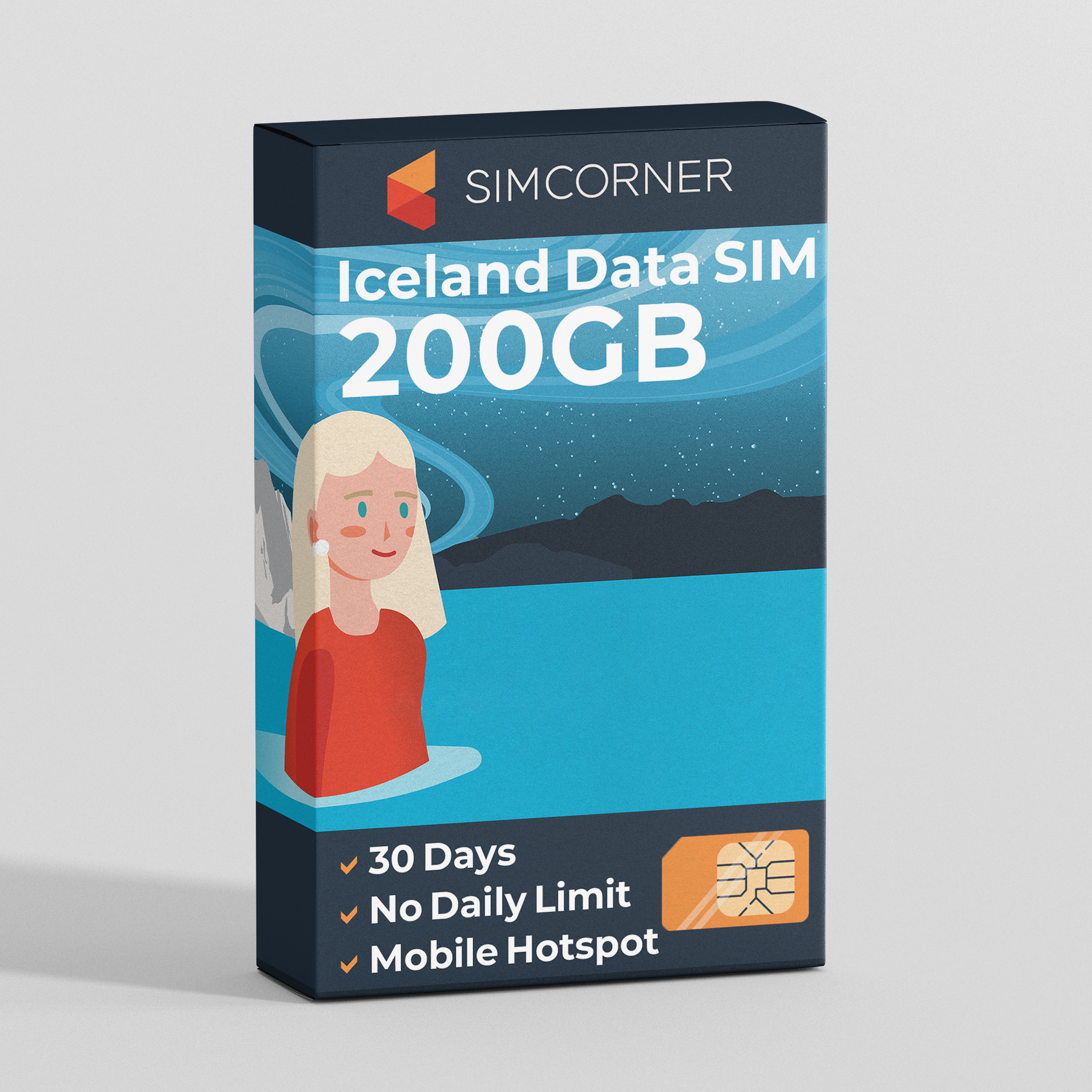 Iceland Travel Sim Card 200GB | SimCorner